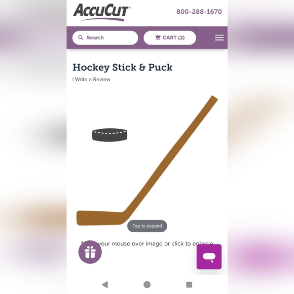 Brand new accu-cut hockey stick and Puck block die - Picture 4 of 5